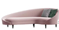 Gelaimei Hotel Lounge โซฟาโซฟาโค้งสีชมพูทันสมัยพร้อม ISO14001