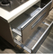 ISO14001 ชุดตู้ครัวลามิเนตหรูหราแบบกำหนดเองตู้ครัวสีขาวอะครีลิค